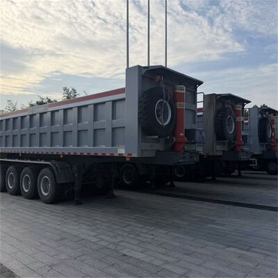 U-Shaped Dump Semi Trailer High Impact Resistance Used Mining Haulage Trailer