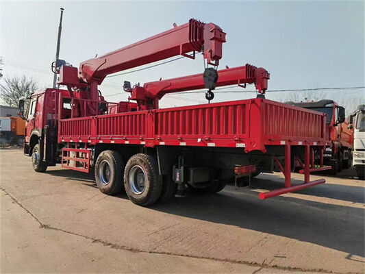 25000 Kg HOWO 371 6x4 Truck Mounted Crane With Hydraulic Arm Weichai Engine