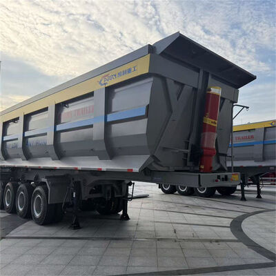 Mining U-Shaped Dump Semi Trailer High Impact Resistance African Market Export