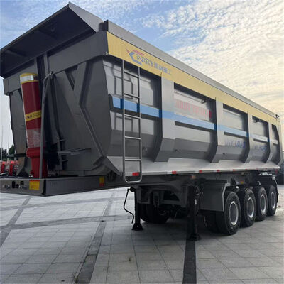 High Impact Resistance U-Shaped Dump Semi Trailer for Mining Area Haulage