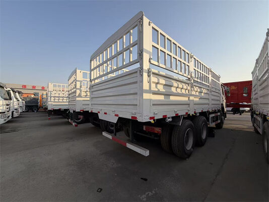 5.8m to 6.8m High Sided Flatbed Cargo Truck 10Tires Sinotruk HOWO 6x4